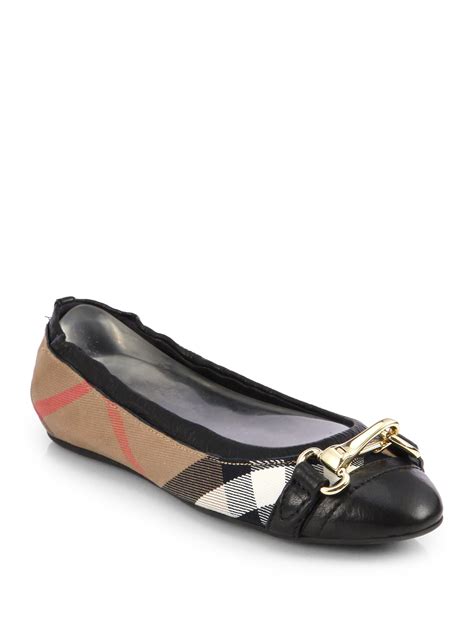 burberry black ballet flats|Burberry Ballet Flats for Women .